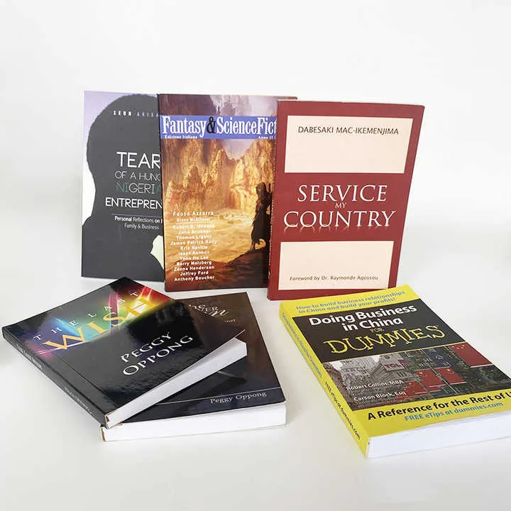 خدمة طباعة مخصصة للكتب الإنجليزية المخصصة والتجليد المثالي والروايات والكتب الورقية Fast Delivery Personalized English Books Perfect Bound Story Novel Paperback Book Custom Printing Service