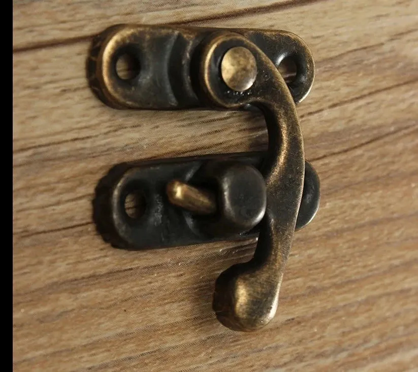 10 Piece Vintage Lock Hasps for Furniture Hardware