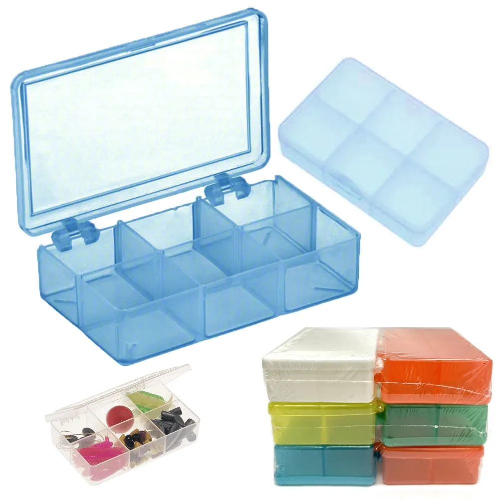 12 Pk Mini Plastic Storage Containers Organizer Boxes Case Bead Button Crafts