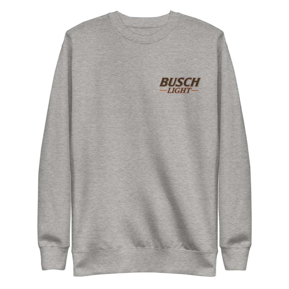 Busch Light Logo Grey Crewneck Sweatshirt