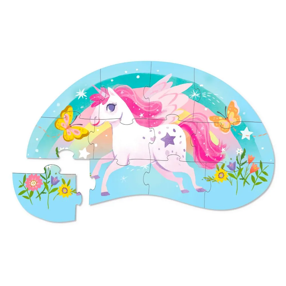 Crocodile Creek 12-pc Mini Puzzle- Sweet Unicorn