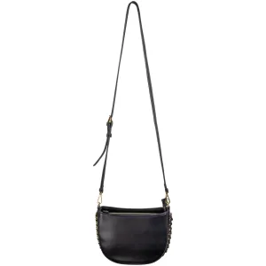 Faux Leather Cross Body With Chain Detail