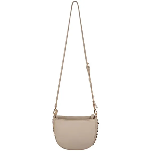 Faux Leather Cross Body With Chain Detail