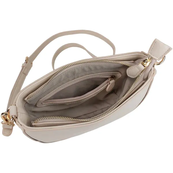 Faux Leather Cross Body With Chain Detail