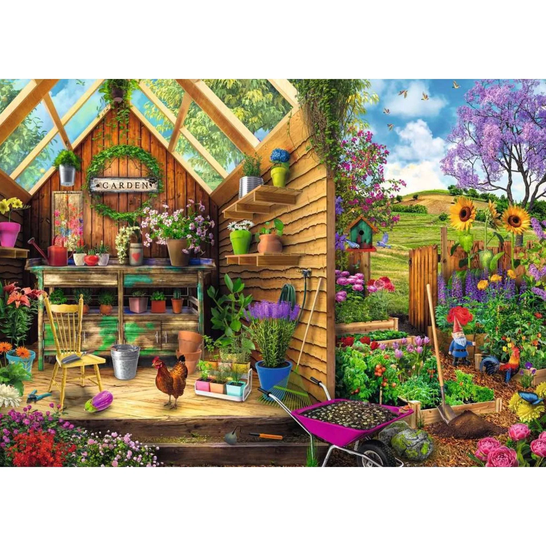 Gardener's Getaway - 300 Large Piece Jigsaw Puzzle