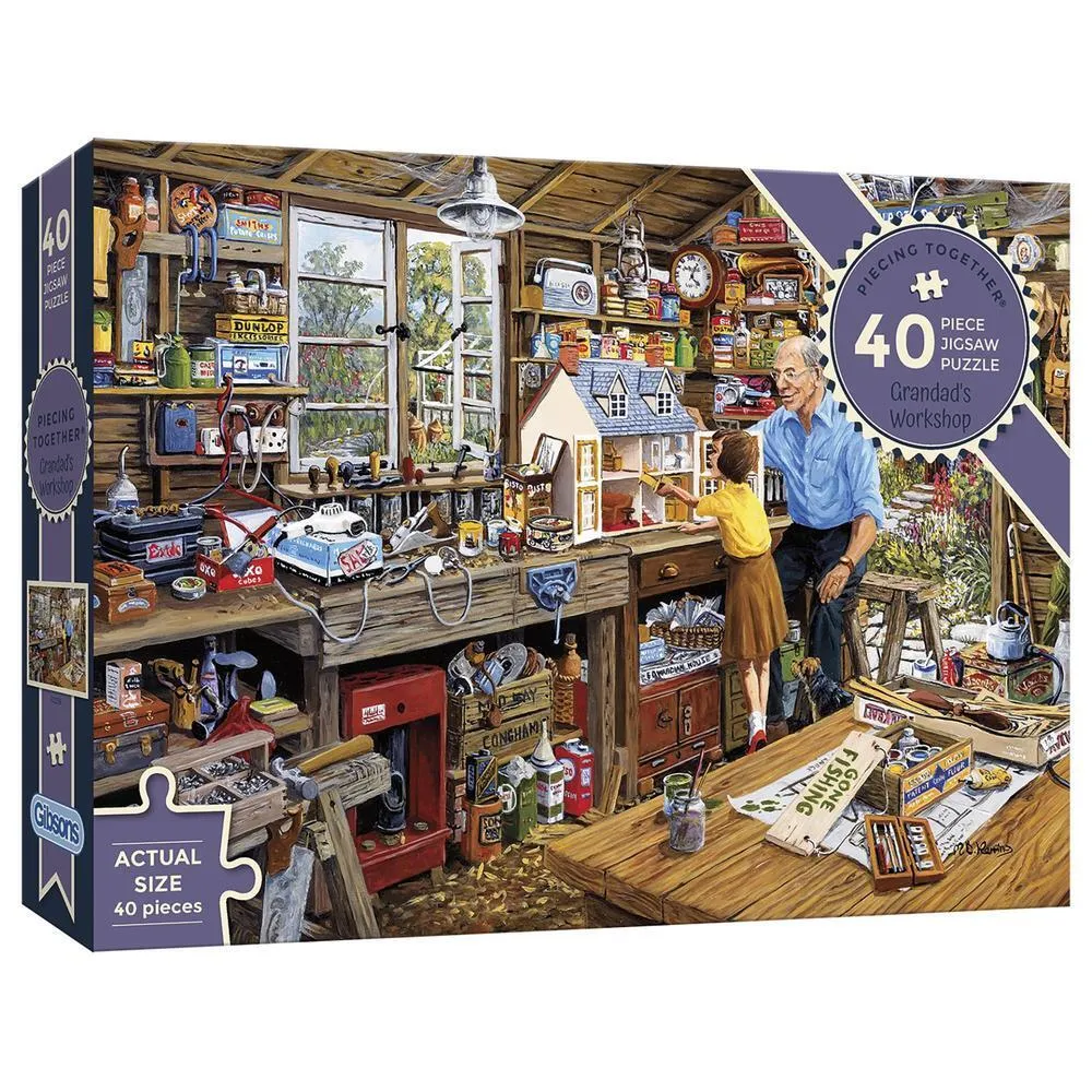 Grandad's Workshop - 40 XL Piece Jigsaw Puzzle