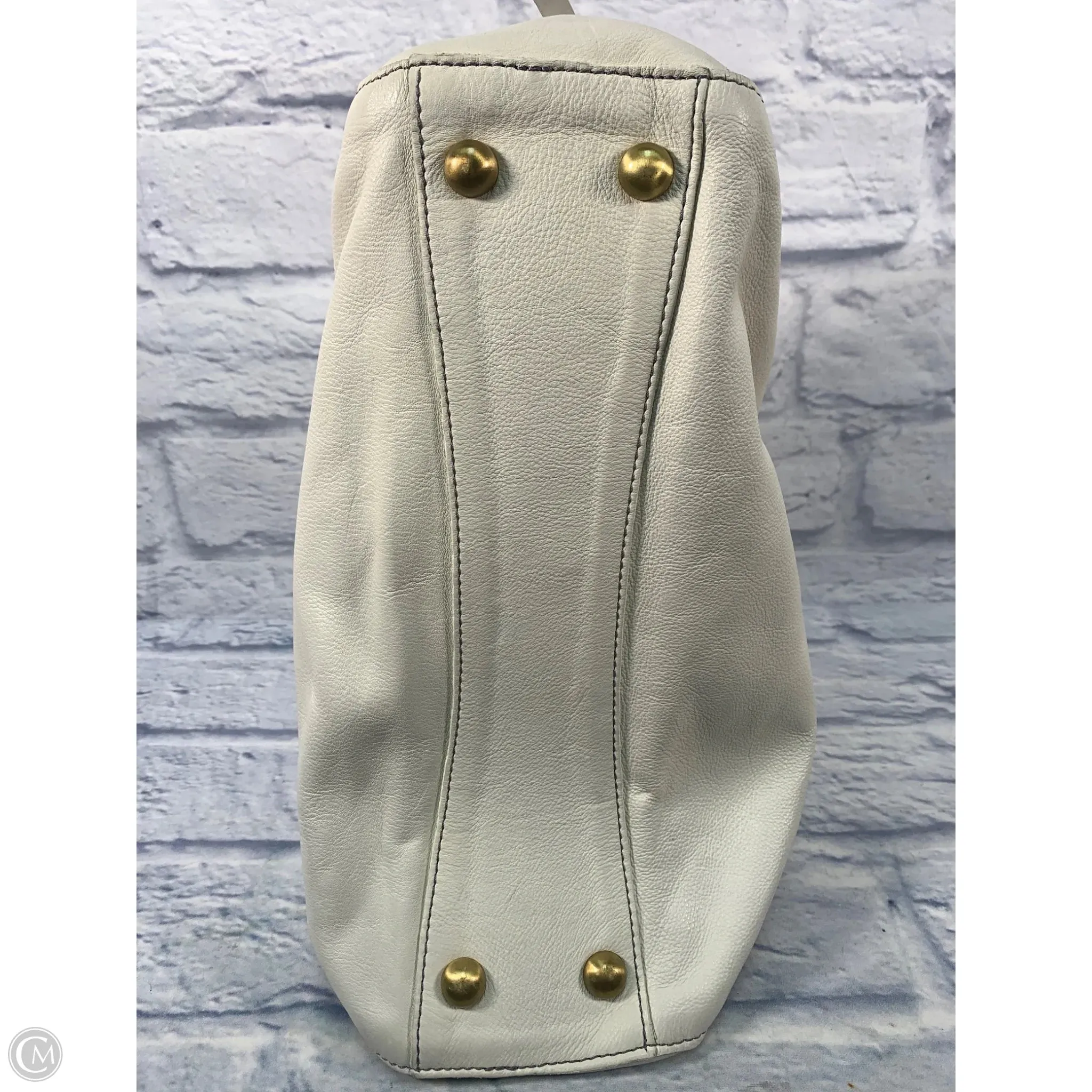 Handbag Leather By Boden, Size: Medium