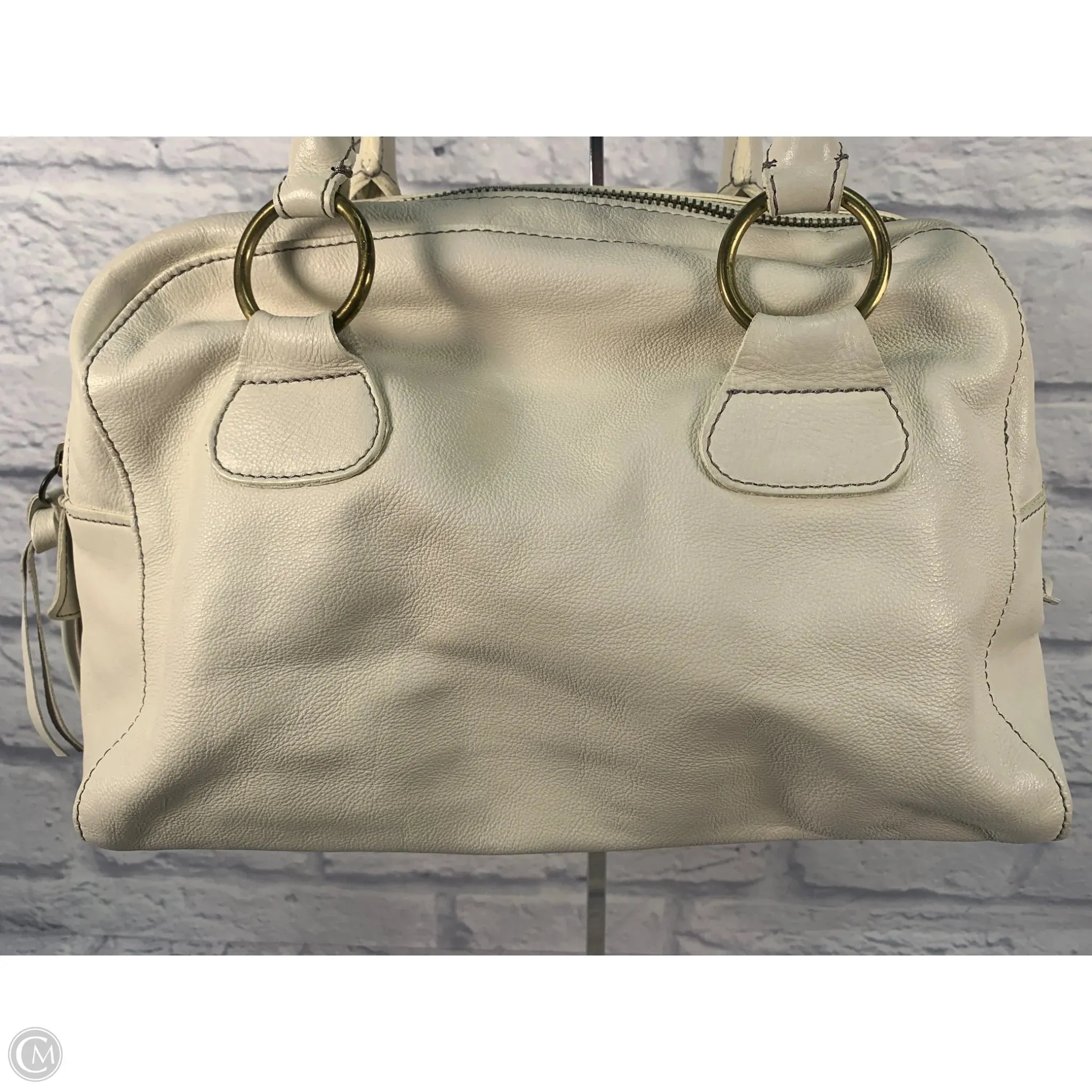 Handbag Leather By Boden, Size: Medium