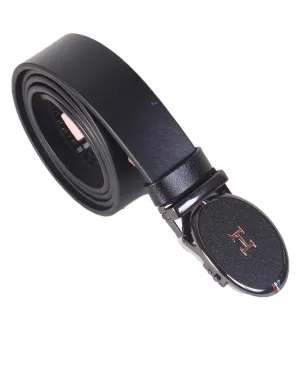 Hermes paris men's Leather belt- black