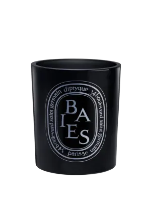 Large Black Scented Candle in Baies