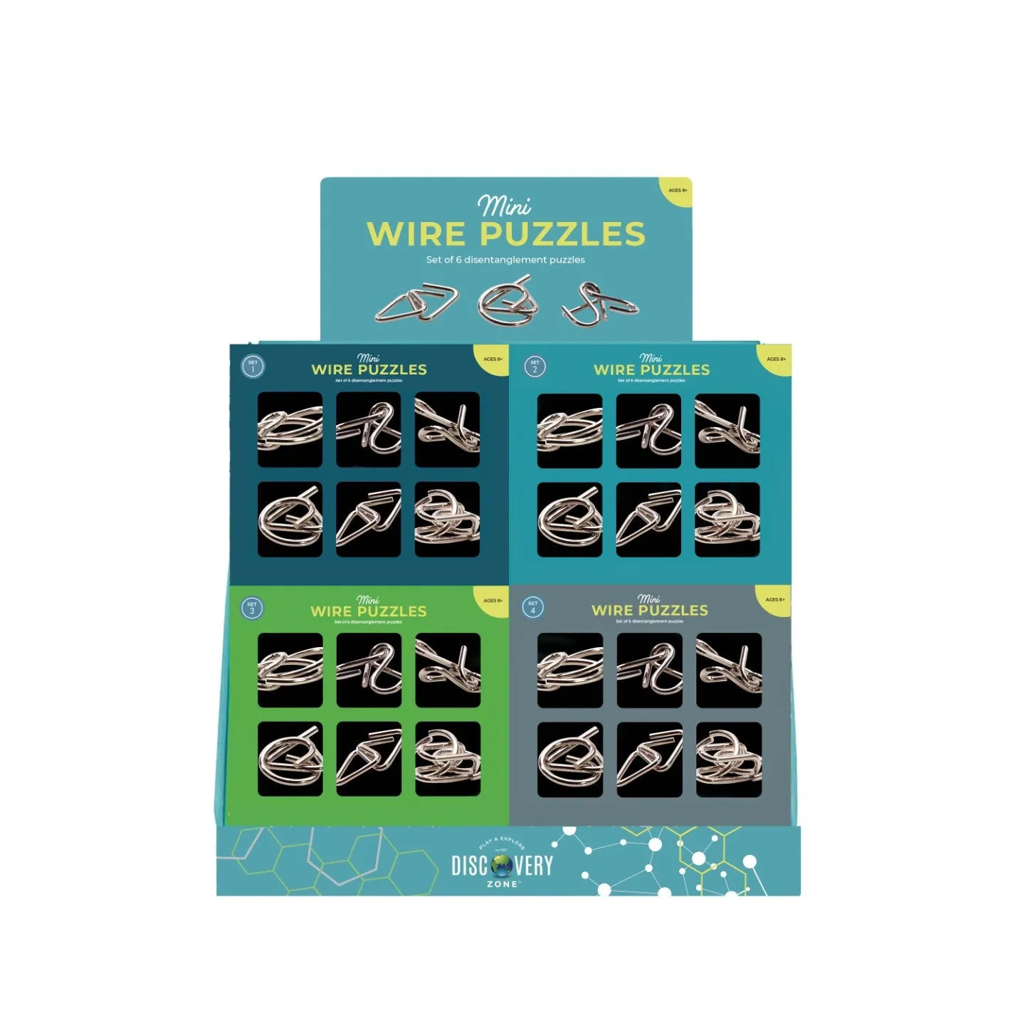 Mini Wire Puzzles Set of 6 - Assorted
