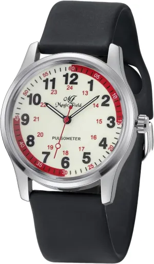 Nurse Watch for Nurse Doctors Medical Professionals Students Men Women Unisex Easy to Read Luminous Dial Second Hand Watch for Nurses Water Resistant Silicone Strap