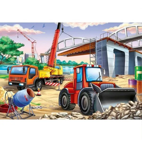 Ravensburger Construction & Cars Puzzle 2x24pc