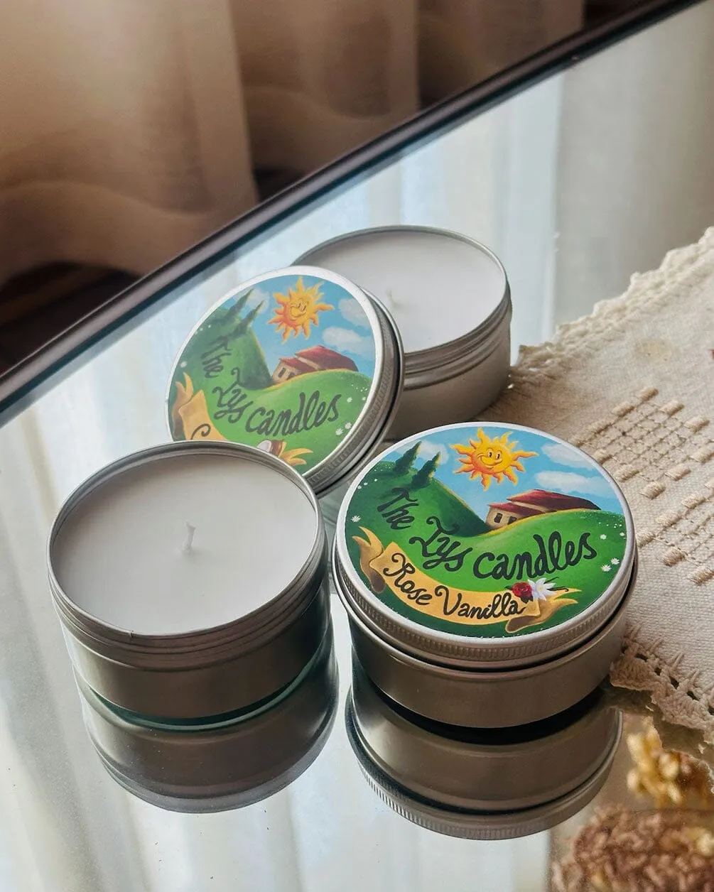 Rose Vanilla Scented Candle 100 ML