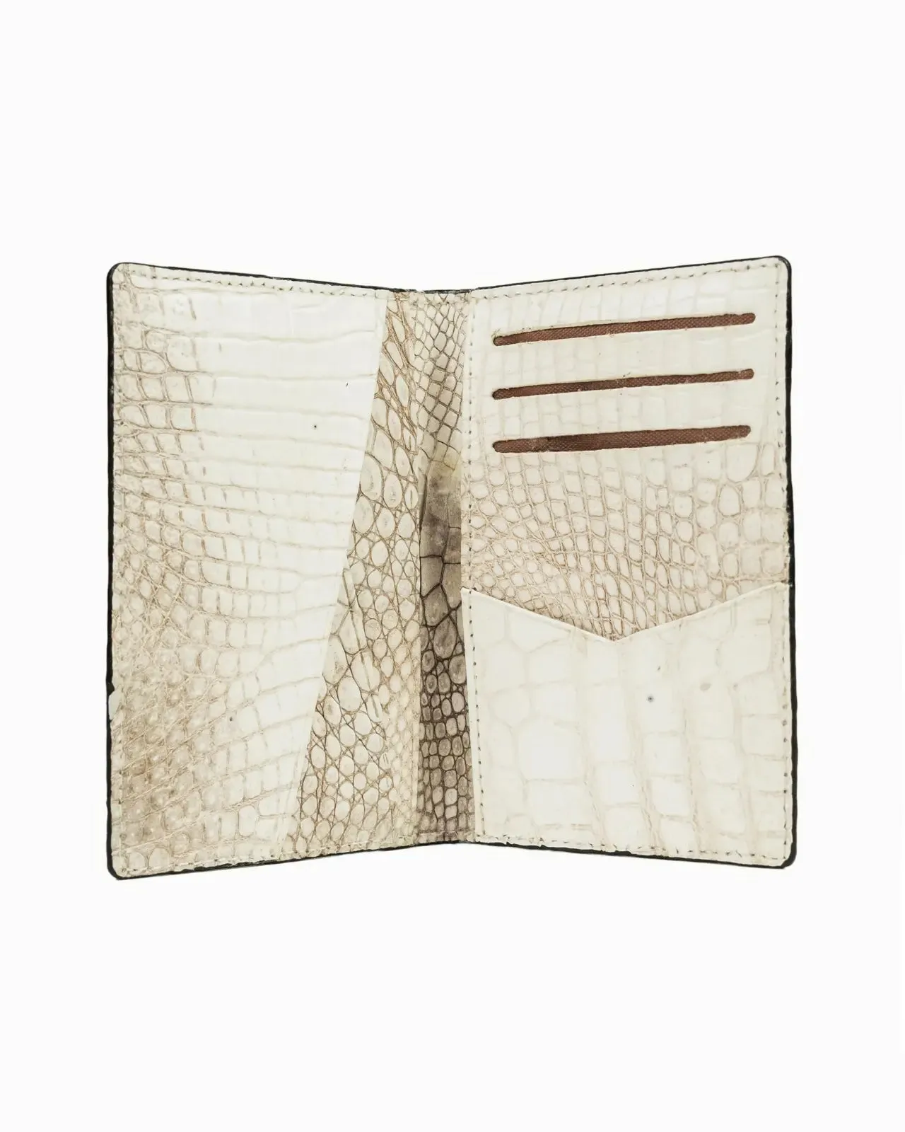WHITE LEATHER WALLET